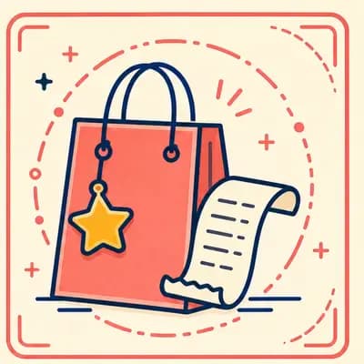 Illustrated purchase stamp