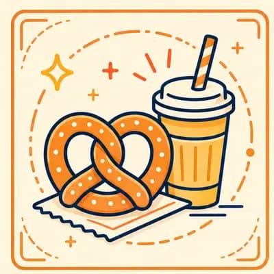 Illustrated snack stamp