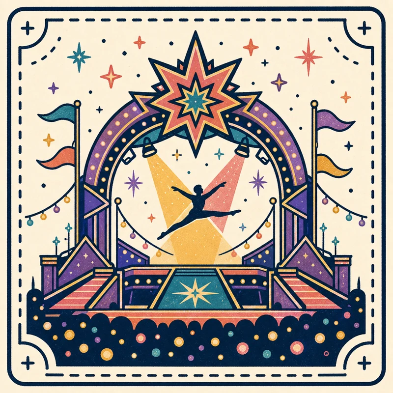 Illustration of stage spectacular